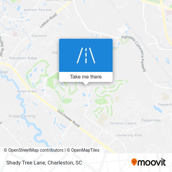 Shady Tree Lane map