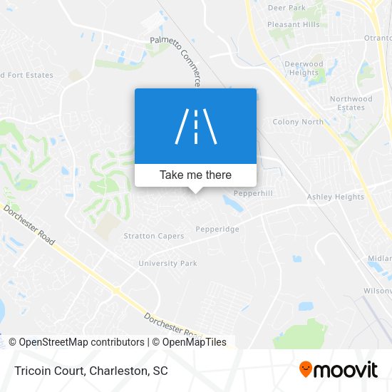 Mapa de Tricoin Court