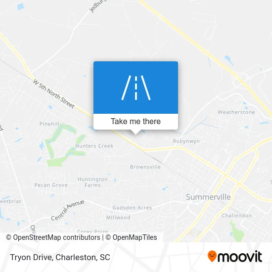 Tryon Drive map