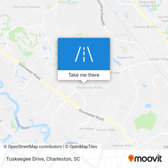 Tuskeegee Drive map