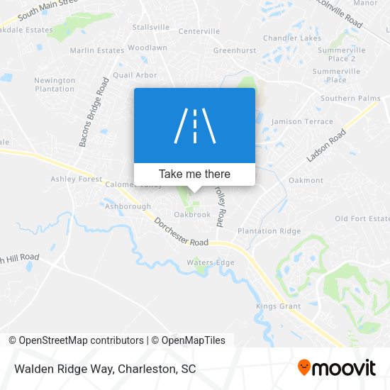 Walden Ridge Way map