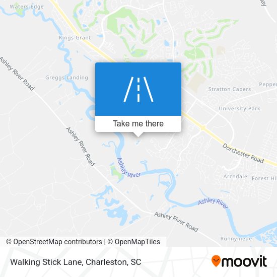 Walking Stick Lane map