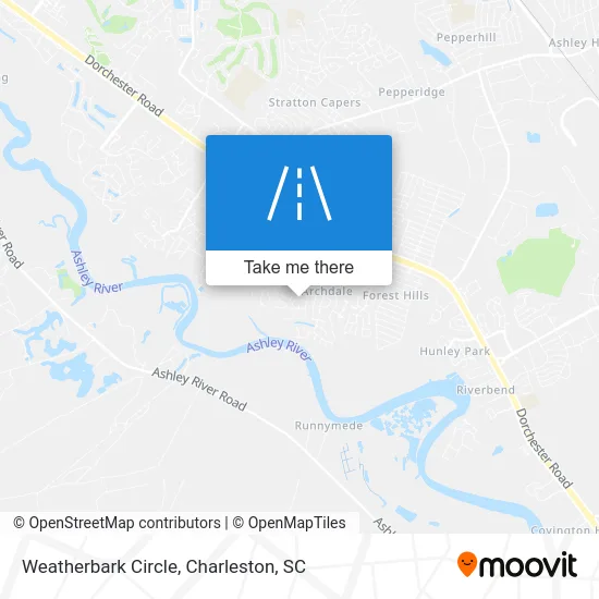 Weatherbark Circle map
