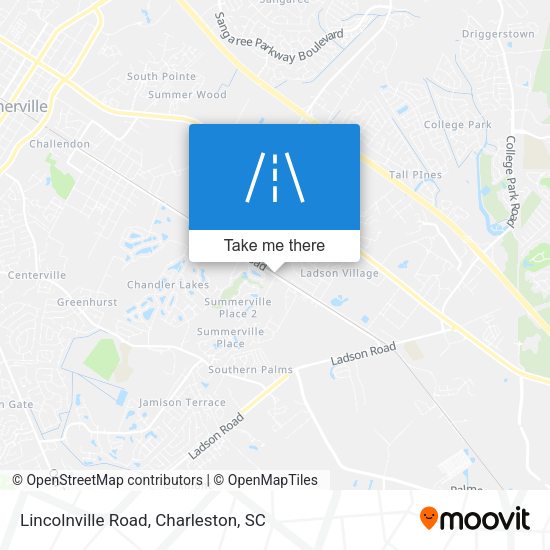 Lincolnville Road map