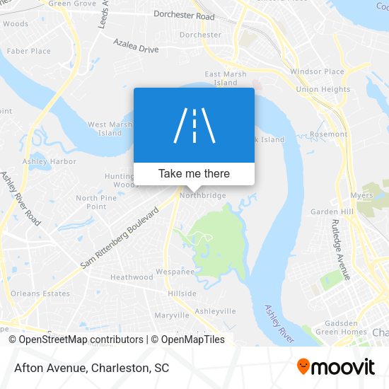 Mapa de Afton Avenue
