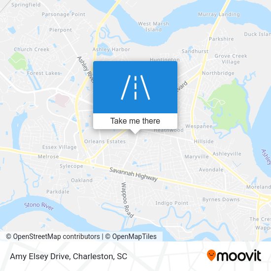 Amy Elsey Drive map