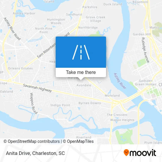 Anita Drive map