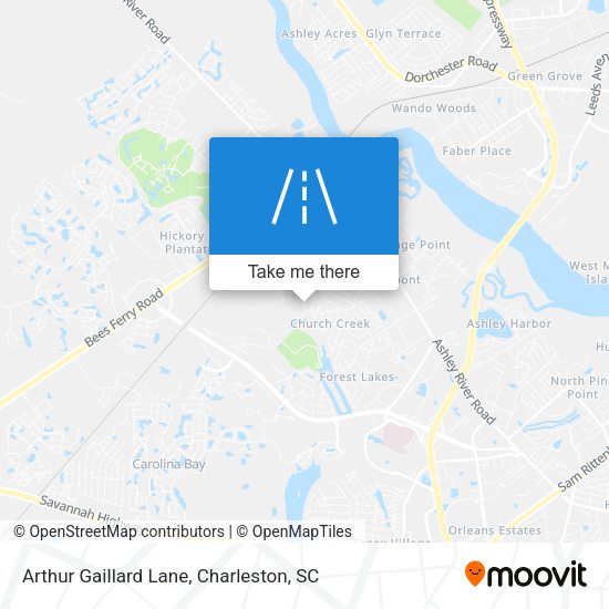 Arthur Gaillard Lane map
