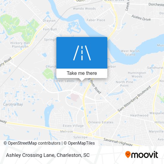 Ashley Crossing Lane map