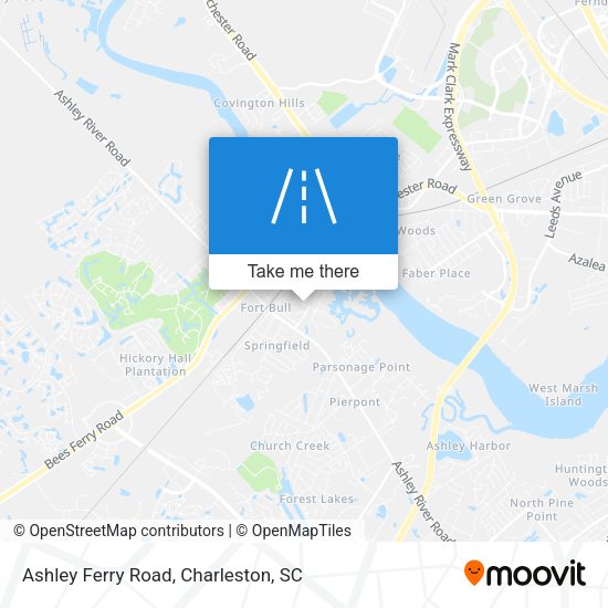 Ashley Ferry Road map