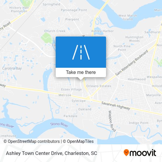 Mapa de Ashley Town Center Drive