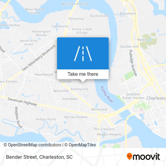 Bender Street map