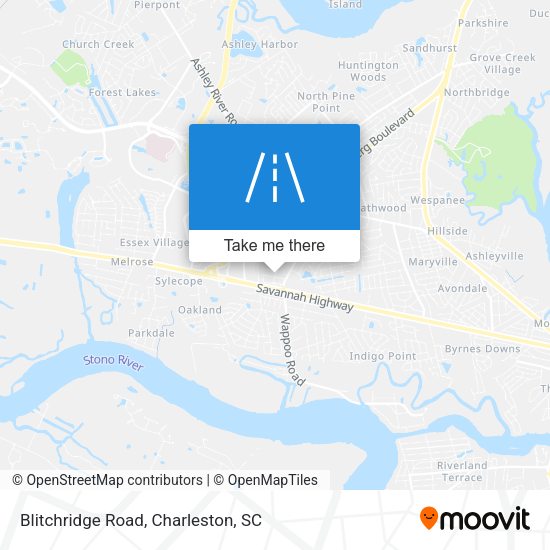 Blitchridge Road map
