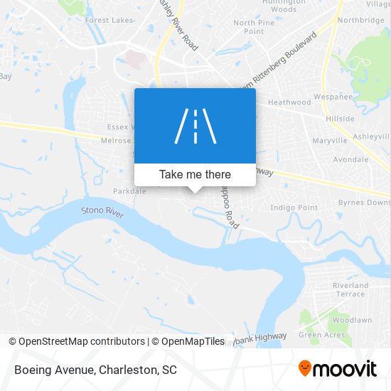 Boeing Avenue map