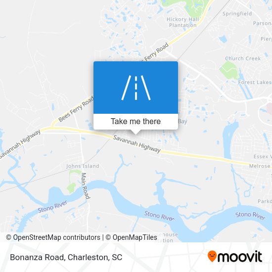 Mapa de Bonanza Road