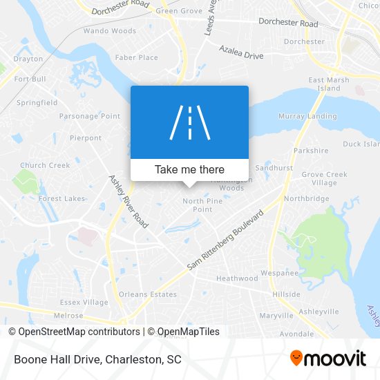 Boone Hall Drive map