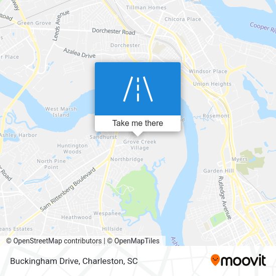 Mapa de Buckingham Drive