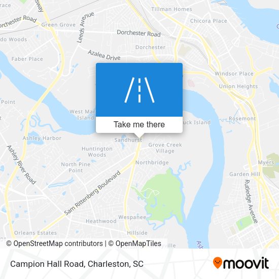 Mapa de Campion Hall Road
