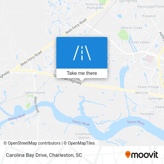 Carolina Bay Drive map