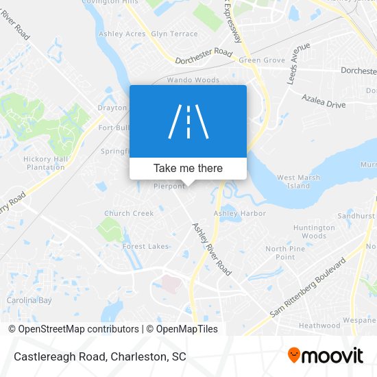 Mapa de Castlereagh Road