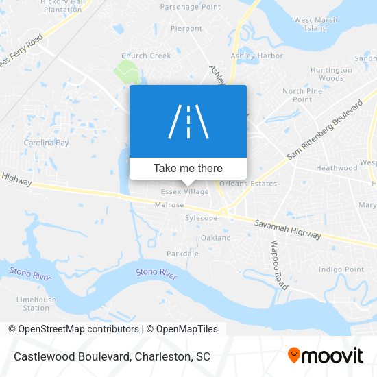 Castlewood Boulevard map