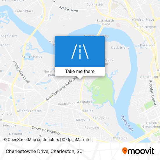 Mapa de Charlestowne Drive