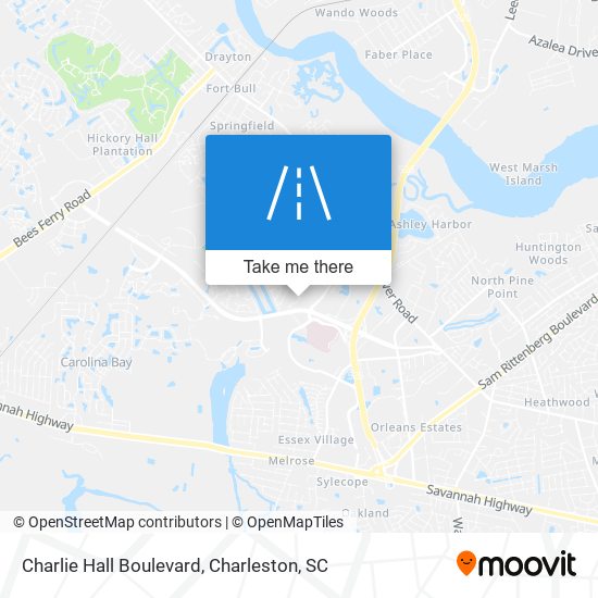 Charlie Hall Boulevard map