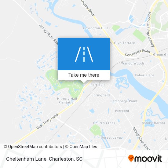 Cheltenham Lane map