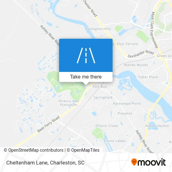 Cheltenham Lane map