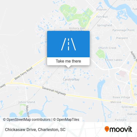 Chickasaw Drive map