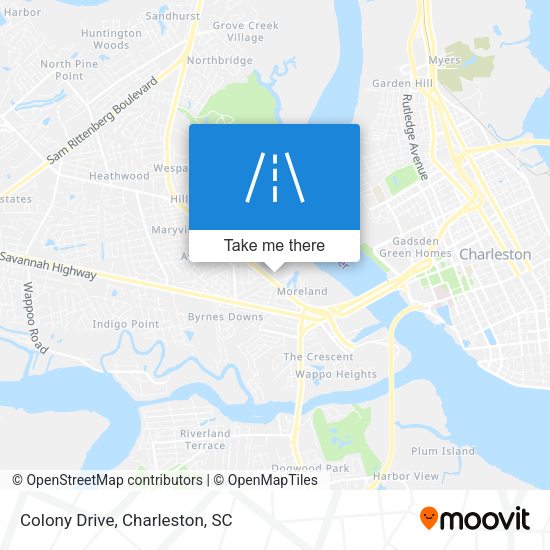 Mapa de Colony Drive