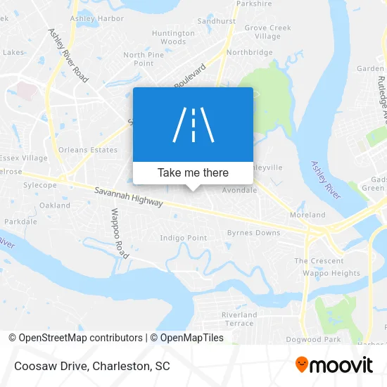 Mapa de Coosaw Drive
