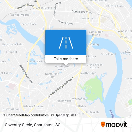 Coventry Circle map