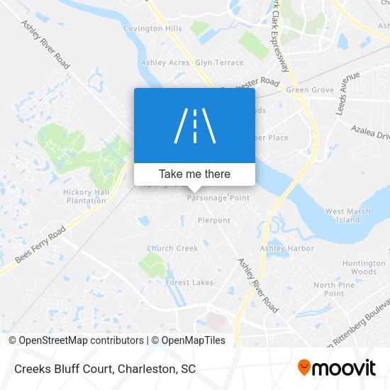 Creeks Bluff Court map