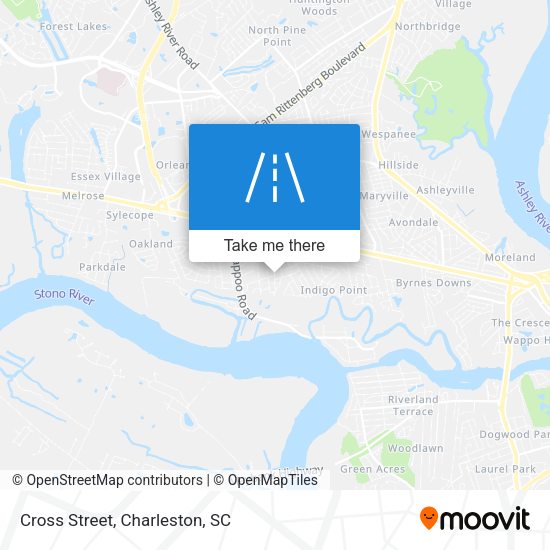 Mapa de Cross Street