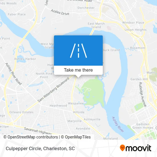 Culpepper Circle map