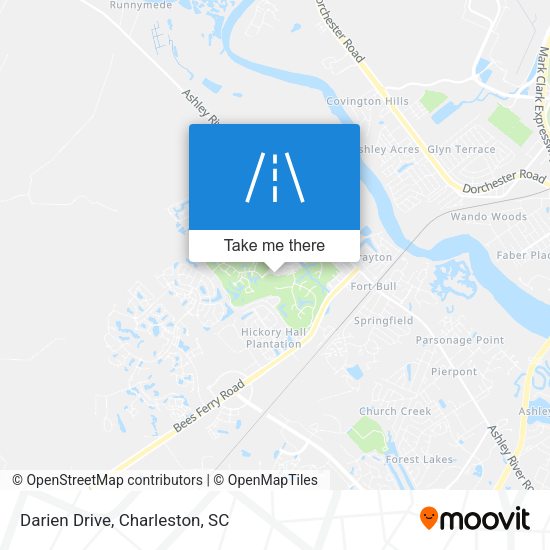 Darien Drive map