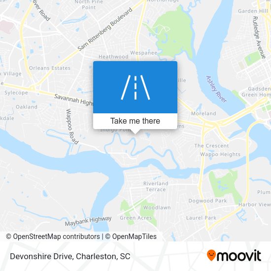 Mapa de Devonshire Drive