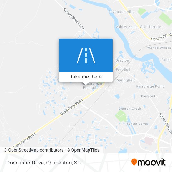 Doncaster Drive map