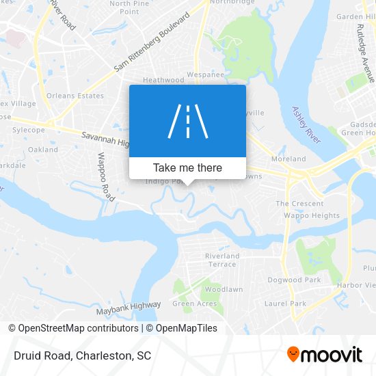 Mapa de Druid Road