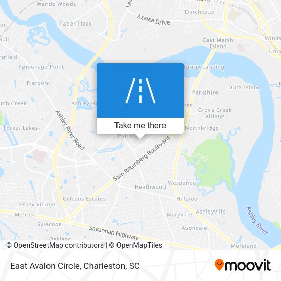 Mapa de East Avalon Circle