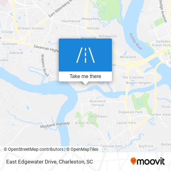 East Edgewater Drive map