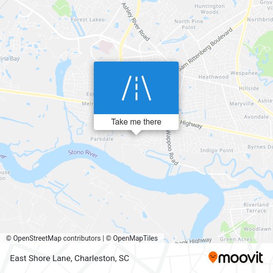 Mapa de East Shore Lane