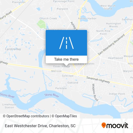East Westchester Drive map