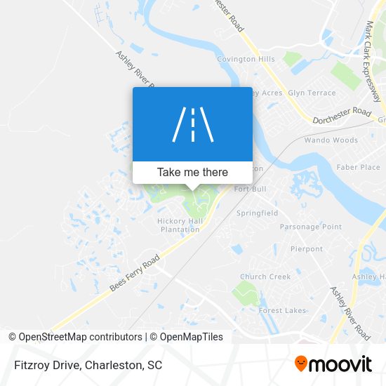 Mapa de Fitzroy Drive