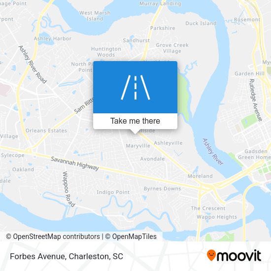 Mapa de Forbes Avenue