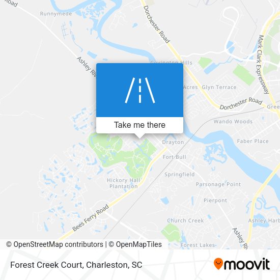 Mapa de Forest Creek Court