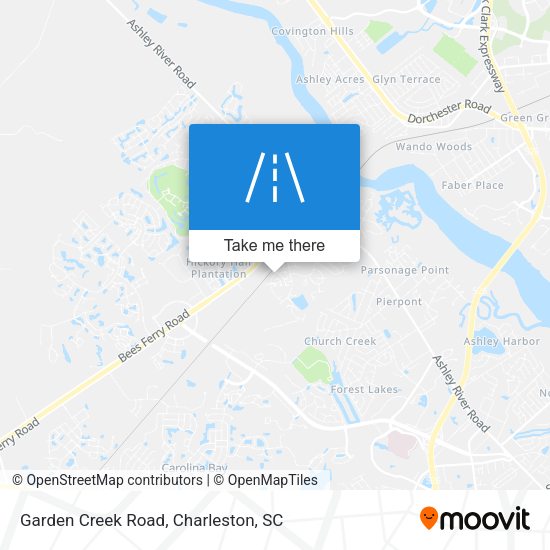 Garden Creek Road map