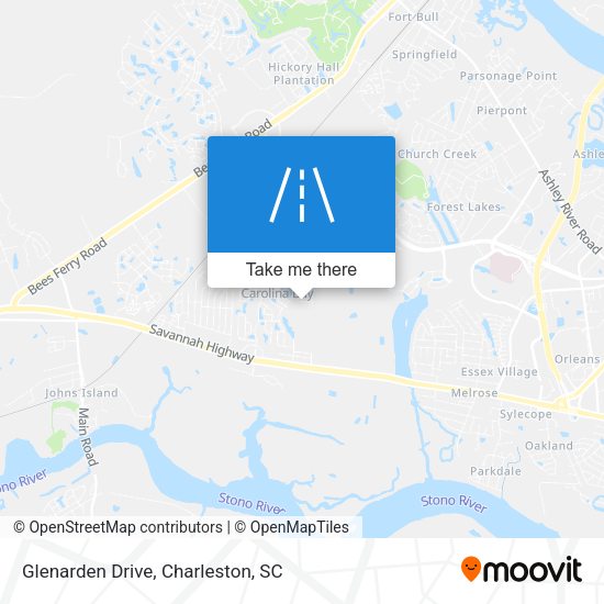Glenarden Drive map