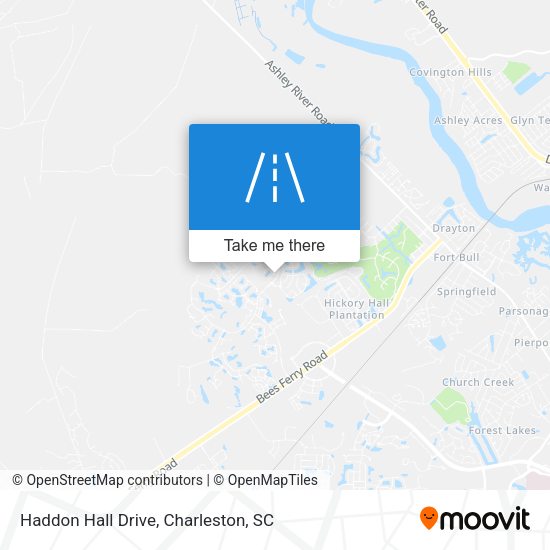 Haddon Hall Drive map